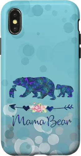 Vista 5 de iPhone 12 Pro Max - Carcasa para iPhone 12, diseño floral, color azul claro
