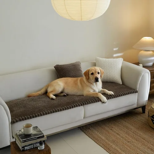 Vista 37 de Fundas de sofá para sofá de 3 cojines, aptas para mascotas, funda de sofá antideslizante lavable