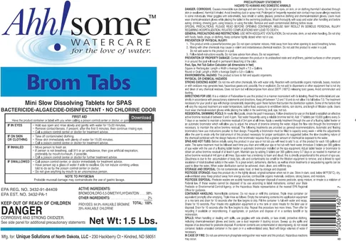 Vista 2 de AhhSome - Mini tabletas de bromo de 2 pulgadas de 1.5 libras para spa y bañera de hidromasaje desinfectante Pestañas de bromación de disolución