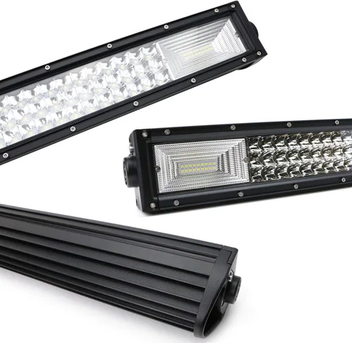 Vista 2 de iJDMTOY Barra de luz LED de 21 pulgadas para montaje en rejilla inferior compatible con Ford F250 F350 F450 1999-07, incluye (1) barra de luz LED