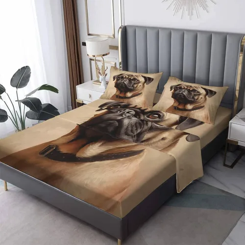 Vista 40 de Juego de sábanas tamaño individual: sábanas y fundas de almohada, sábanas y fundas de almohada, microfibra suave y bolsillo profundo y patrón sin