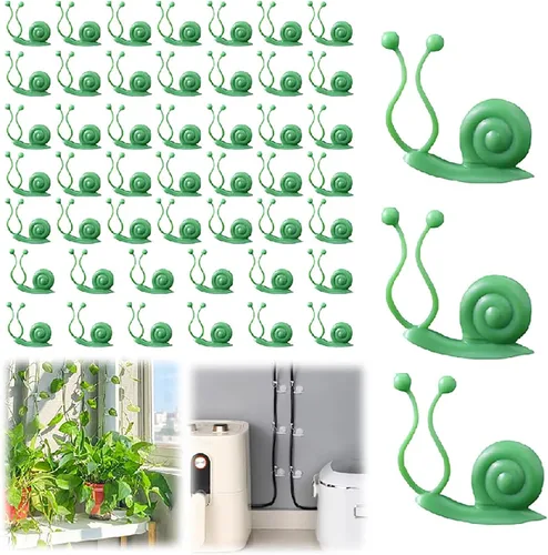 Vista 12 de Clips de pared para escalada de plantas, clips de soporte para plantas 2025, clips de jardín reutilizables, clips de soporte para plantas