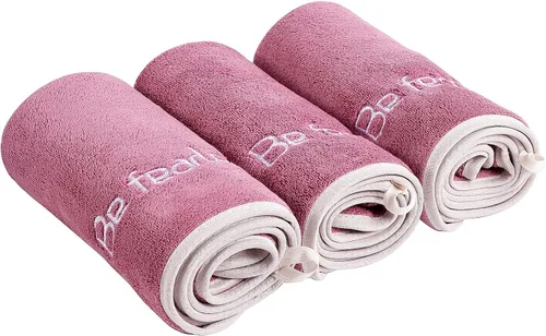 Vista 9 de Juego de toallas de gimnasio de microfibra para hombres y mujeres, toallas súper suaves y de secado rápido para fitness, yoga, ciclismo, natación