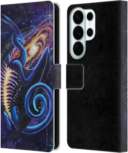 Vista 142 de Head Case Designs Officially Licensed Carla Morrow Galactic Entrancement Dragons Leather Wallet Case Compatible with Samsung Galaxy A07 4G