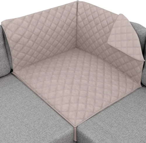 Vista 128 de Sofa Shield - Funda para sofá Loveseat con correa patentada, protector de cojín, funda reversible diseñada en EE. UU. resistente a manchas