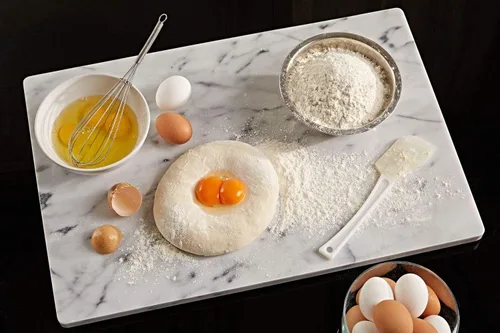 Vista 5 de JEmarble Tablero para Pastelería 8x12 pulgadas con Pies de Goma Antideslizantes para Mayor Estabilidad, Perfecto para Mantener la Masa Fresca