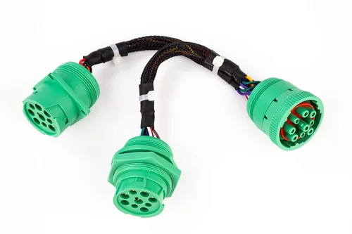 Vista 7 de YPP TIPO2 SAE J939 Cable divisor Y Cable de extensión de datos y energía de 9 pines para herramientas de diagnóstico de GPS ELD para camiones
