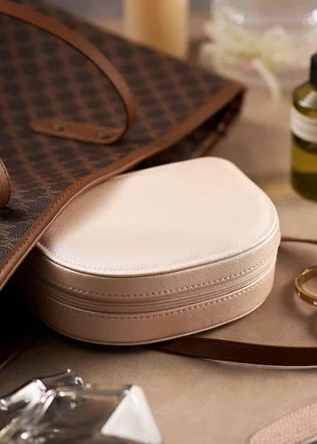 Vista 4 de Larlary Travel Jewelry Box,Travel Jewelry Case,Seashell-Shaped Jewelry Box, Jewelry Organizer Box for Women, Jewelry Storage Box for Rings
