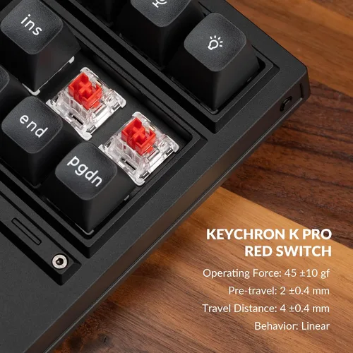 Vista 9 de Keychron Q3 Pro SE Wireless Custom Mechanical Keyboard, QMK Programmable Full Aluminum TKL Layout BluetoothWired RGB with Hot-swappable Keychron K