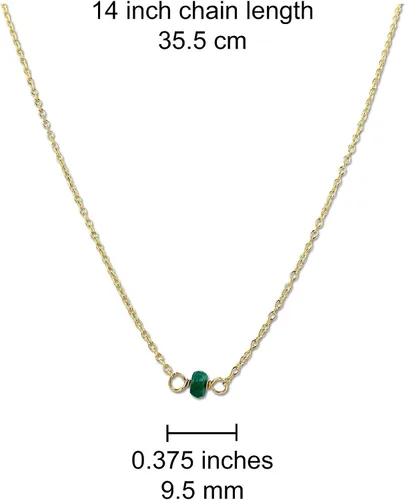 Vista 161 de Gargantilla de piedra natal – Regalo de cumpleaños, regalo para niña, mujer, amiga, hija, esposa, mamá, ella, joyas de piedras preciosas para uso