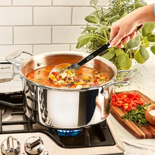 Vista 2 de All-Clad Specialty Stainless Steel Kitchen Gadgets Spoon Kitchen Tools, Kitchen Hacks Silver