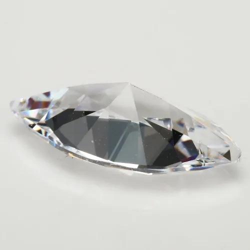 Vista 4 de 50 piezas de tamaño 2x4 0.394x0.787 in AAAAA forma de marquesa blanca corte princesa Europa corte a máquina suelta CZ CZ zirconia piedra preciosa