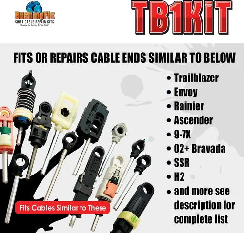 Vista 4 de Bushing Fix TB1KIT9 repuesto de bujes – kit de reparación de bujes de cambio de transmisión