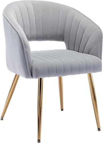 Vista 22 de KCC Silla de Escritorio Moderna de Terciopelo Sillón de Acento Tapizado Sillas Copetudas Sillas de Comedor, Sillas de Tocador Copetudas Silla