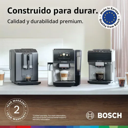 Vista 11 de Bosch 300 Series Máquina de café espresso totalmente automática con molinillo y varita de vapor Touch Control Panel, Large Bean Capacity - Easy