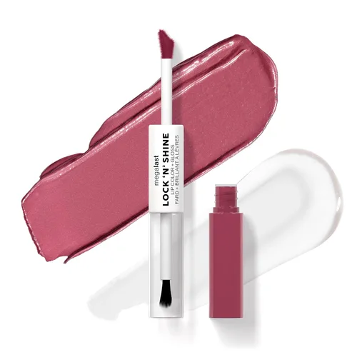 Vista 23 de wet n wild Megalast Lock 'N' Shine Lip Color + Gloss Lipstick Affogato Dreams