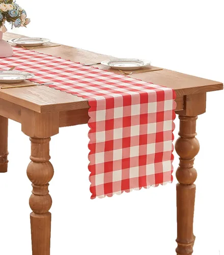 Vista 12 de Mantel rectangular de 70.9 x 55 pulgadas, mantel de cuadros impermeable y reversible, funda de mesa de picnic de mezcla de algodón lavable