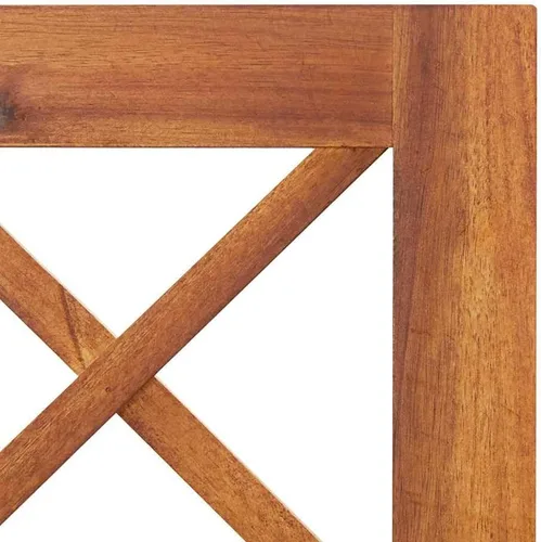 Vista 5 de vidaXL Cama elevada de madera de acacia maciza con enrejado, maceta rectangular versátil para exteriores, para patios, jardines o patios traseros