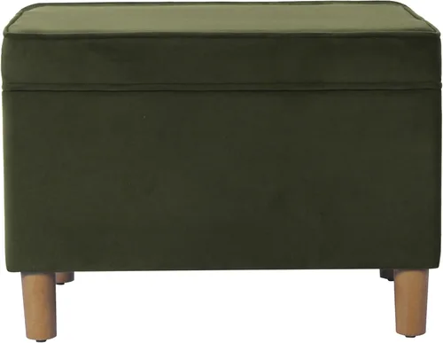 Vista 16 de Homepop Decoración para el hogar K7646-A862 Otomana de almacenamiento rectangular moderna tapizada Otomana con tapa con bisagras