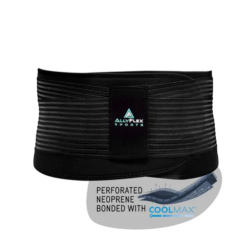 Vista 9 de Cinturón de apoyo lumbar para mujeres y hombres - Tecnología de enfriamiento de alta tecnología Almohadillas lumbares ortopédicas 3D para aliviar