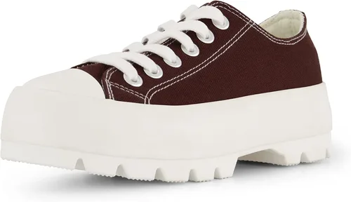 Vista 2 de CUSHIONAIRE Zapatillas de lona Vasco Low Top para mujer + espuma viscoelástica