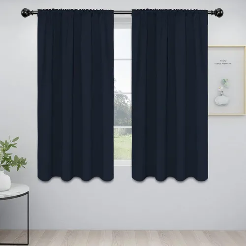 Vista 85 de Easy-Going - Cortinas opacas con bolsillo para varilla para dormitorio, cortinas de ventana para oscurecer la habitación para sala de estar