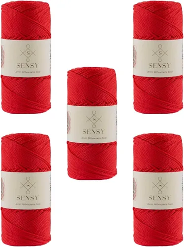 Vista 45 de Sensy Premium Cuerda de Poliéster 1.5mm (0.059 pulgadas) 164 Yardas Cuerda de Polipropileno 100% Cuerda de Macramé 1.5mm Cuerda para Bolsa