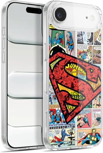 Vista 113 de Head Case Designs Funda de gel con licencia oficial de Superman DC Comics Collage Comicbook Art [protección de grado militar] compatible con Apple