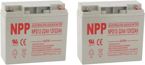 Vista 7 de NPP Batería de ciclo profundo AGM de 12 voltios y 22 Ah, repuesto de 12 V 20 Ah con terminales de tuerca y perno para respaldo de UPS, sistema