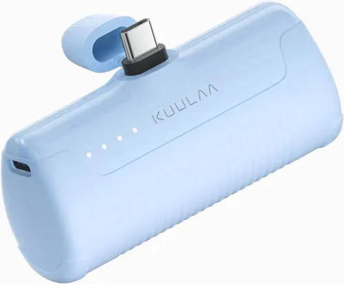 Vista 10 de Kuulaa Cargador portátil USB C Power Bank 4500mAh pequeño cargador de teléfono portátil Android compacto enchufable paquete de batería portátil