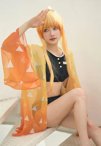 Vista 3 de haikyuu Traje de baño de anime para mujer, salida de baño para playa, kimono con frente abierto, cárdigan, bikini, traje de baño, ropa de playa