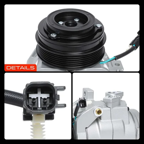 Vista 9 de A-Premium Compresor de aire acondicionado de CA con embrague compatible con Ford F-150 2015-2017 V6 2.7L turbocompresor, con estilo DKS20