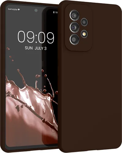Vista 28 de kwmobile Funda compatible con Samsung Galaxy A32 5G - Funda de silicona TPU con acabado suave - Rosa impresionante