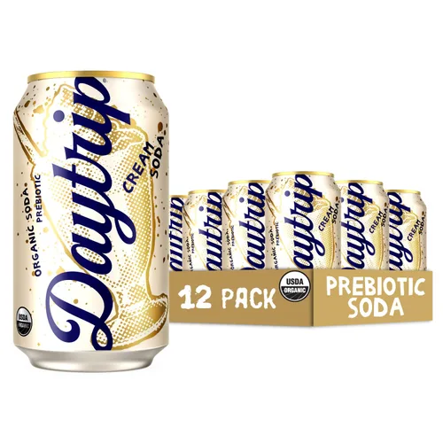 Vista 11 de Daytrip Soda prebiótica espumosa orgánica, soda baja en azúcar y alternativa de soda saludable baja en calorías, bebida prebiótica para la salud