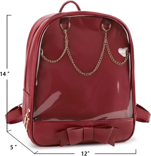 Vista 3 de SteamedBun Ita Bag Candy - Mochila con lazo de diseño Kawaii