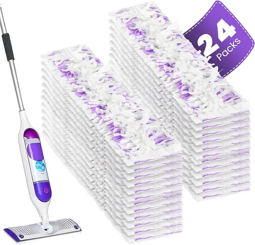 Vista 10 de Paquete de 42 almohadillas desechables para Swiffer Wet Jet para Purple 40 Pack