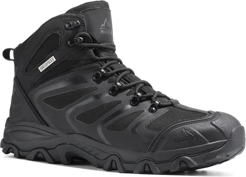 Vista 3 de NORTIV 8, Armadillo - Botas de senderismo para hombre, impermeables, ligeras, para exteriores, mochileros, senderismo