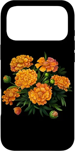 Vista 22 de Vintage Marigold Inspired Flower Case for iPhone 16