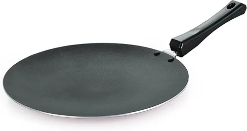 Vista 3 de G&D TAWA TAWA antiadherente TAWA/PARATHA TAWA TAWA Aluminio 2,6 MM con espátula de madera y fregador gratis (11.220 in) Regalos para el Día de San