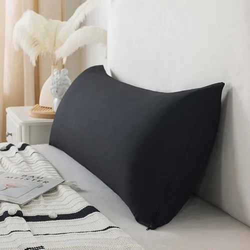 Vista 4 de WhatsBedding Almohada corporal de espuma viscoelástica con funda, almohada de cama larga para adultos Funda de almohada extraíble transpirable