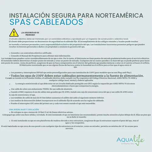 Vista 13 de Bañera de Hidromasaje AquaLife Serie Select® de 7 Personas con 100 Chorros de Acrílico, sin Asiento, con Ozonizador y Escalones