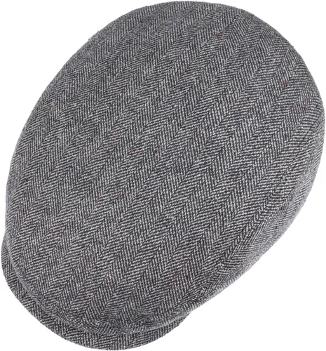 Vista 3 de Stetson Gorro plano de seda Belfast Newsboy para hombre