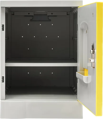 Vista 4 de Taquilla, armario de almacenamiento con cerradura de 19 pulgadas con llaves, ideal para niños, hogar, escuela, oficina o al aire libre, caja