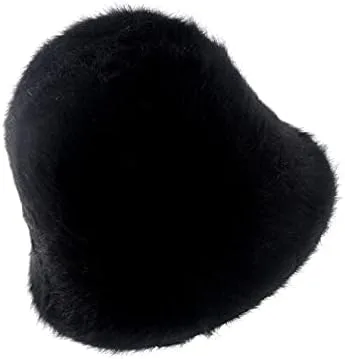 Vista 9 de Sombrero de pescador de felpa para mujer, sombrero de hada, suave y cálido, para adultos, estética, de punto, sombrero de pescador