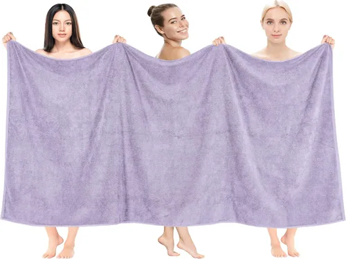 Vista 99 de Cotton Paradise Juego de 6 toallas, 100% algodón suave y absorbente turco para baño, 2 toallas de baño, 2 toallas de mano, 2 toallitas, juego