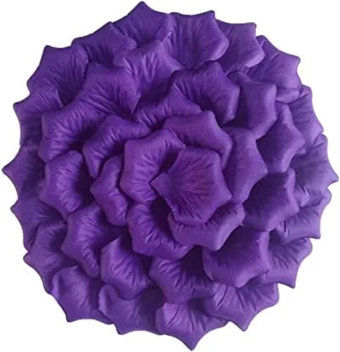 Vista 12 de ATFL Pétalos de rosa negros de 0.9 libras, 5000 pétalos de flores falsas negras para bodas, pétalos de flores para noche romántica para él, pétalos