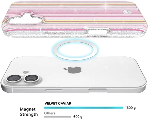 Vista 789 de VELVET CAVIAR Funda para iPhone 15, compatible con MagSafe, probada contra caídas de 10 pies, fundas protectoras de diseño, leopardo color rosa
