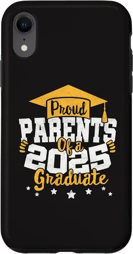 Vista 8 de iPhone 15 Parents of a 2025 Graduate Class Senior Graduation Grad 25 Case