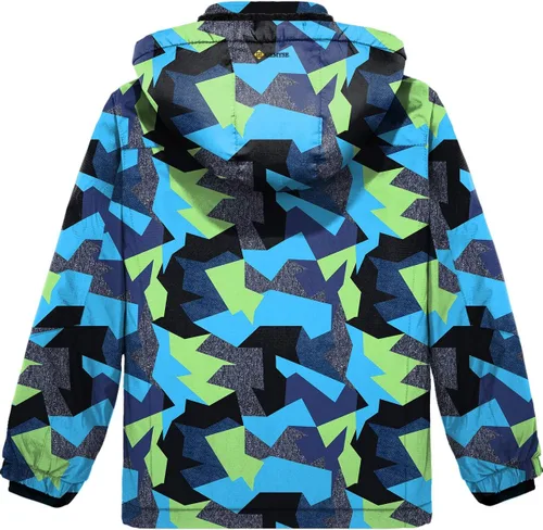 Vista 2 de Chaqueta de esquí impermeable para niño con capucha GEMYSE