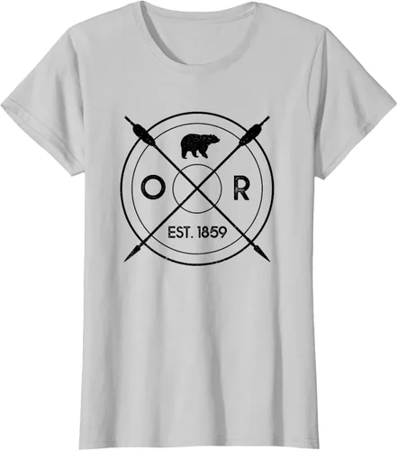 Vista 18 de Oregon Beaver State Bear OR Est. 1859 - Camiseta de regalo, gris, S